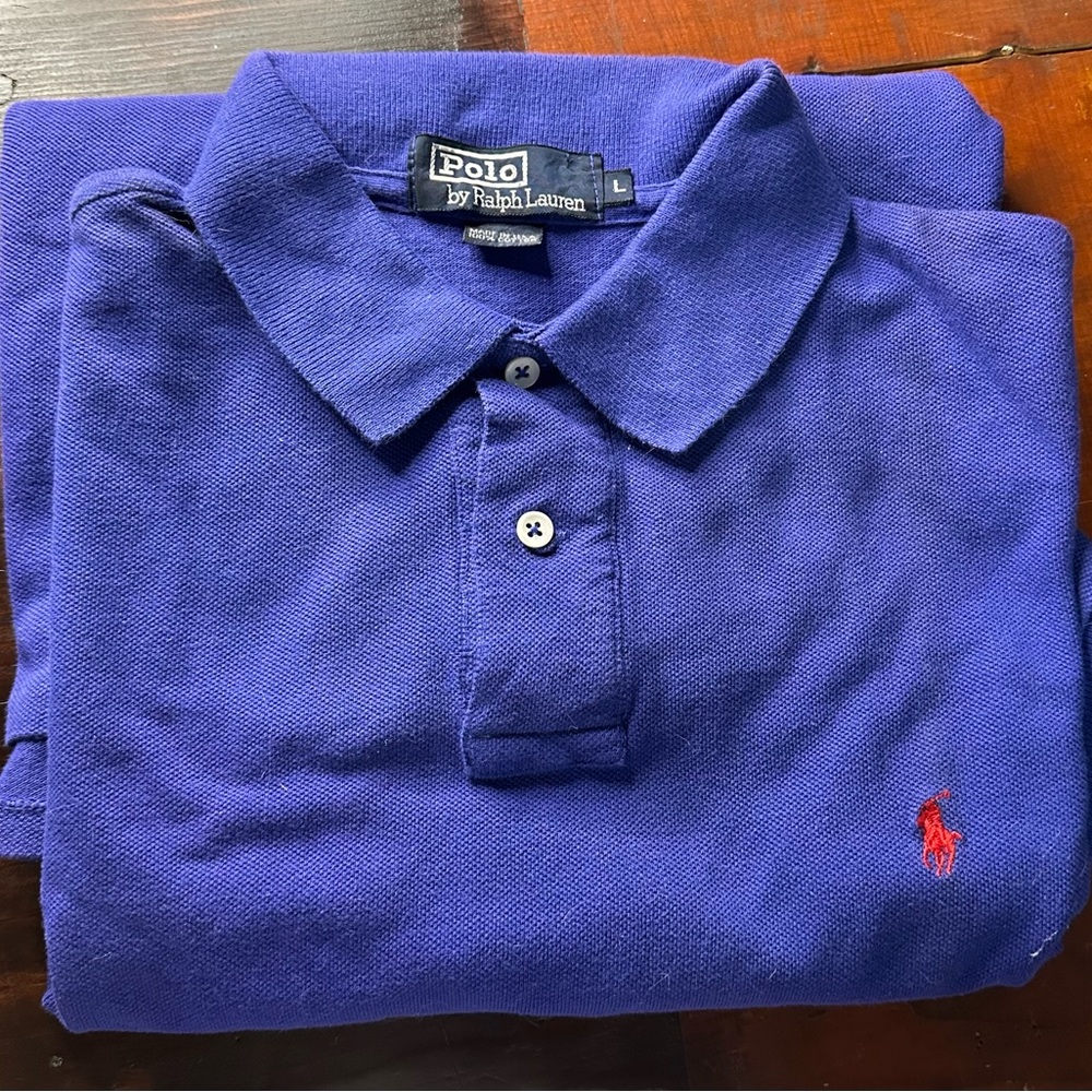 Blue Polo by Ralph Lauren shirt. Size L
